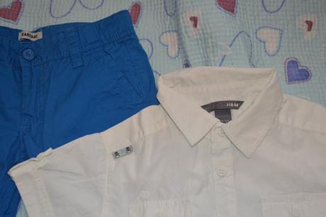 122 bavlněná košile a kalhoty, h&m,122