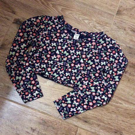 Crop top s motýlky, dopodopo,128