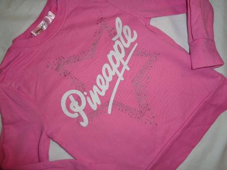 Luxusní růžová značková mikina pineapple, 110