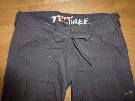 Sportovní hnědé plátěné kalhoty (i jako 3/4) 38/40, s.a.m.,m