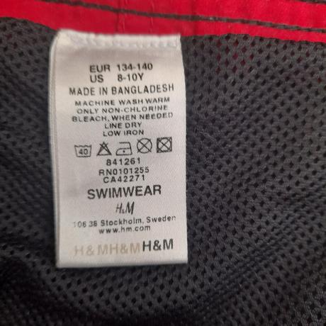 Chlapecké koupací šortky s lebkami, h&m, 134/140, h&m,134