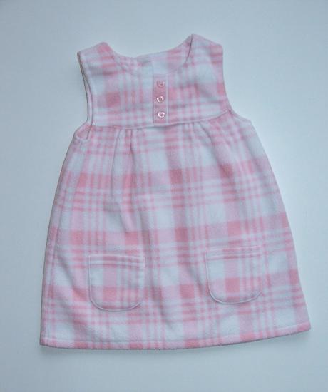 P67 růžové flís šaty vel. 74, george,74