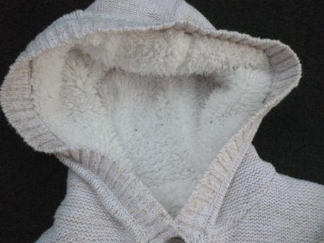 Kočičkový svetr s kožíškem 3-4, nutmeg,104