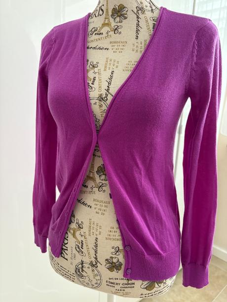 Svetrik fuchsiove barvy/ fialova xs h&m, h&m,xs