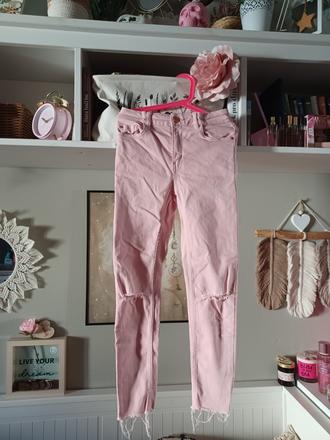 Světle růžové džíny slimky lindex, lindex,140