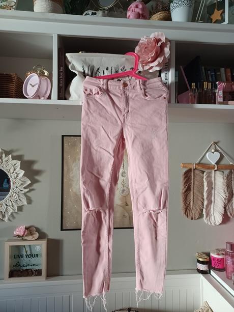 Světle růžové džíny slimky lindex, lindex,140