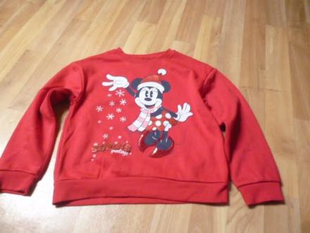 Vánoční mikina minnie vel. 7-8, 128