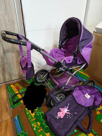 Kočárek pro panenky (s vadou na rukojeti), 