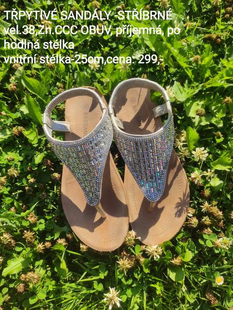 Sandály - v antickém a bohu stylu,vel 38, 38