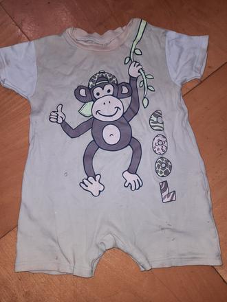 Dětský letní overal opička vel. 80 - 86, kiki&koko,80