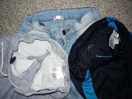 Kraťasy funkční,džínové,plátěné h&m tcm 122-128, h&m,128