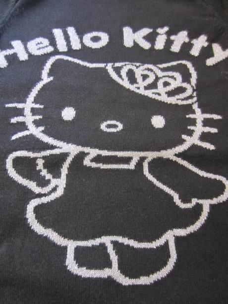 Úpletové šatičky, šatovka s hello kitty, h&m,92