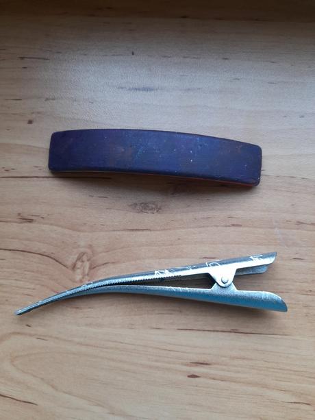 Sponka na culík namalovaná a skřipec do vlasů, 