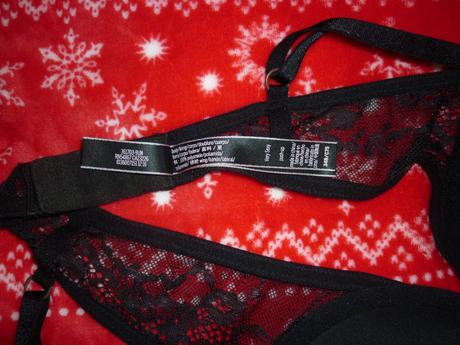 Černá krajková push-up podprsenka victorias secret, victoria's secret,75c