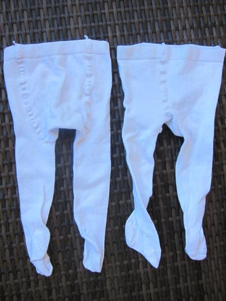 2x bílé punčocháče, 80, 80