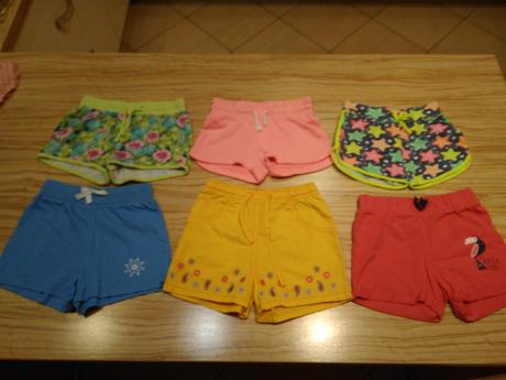 4 x kraťasy, vel 110/116, 110