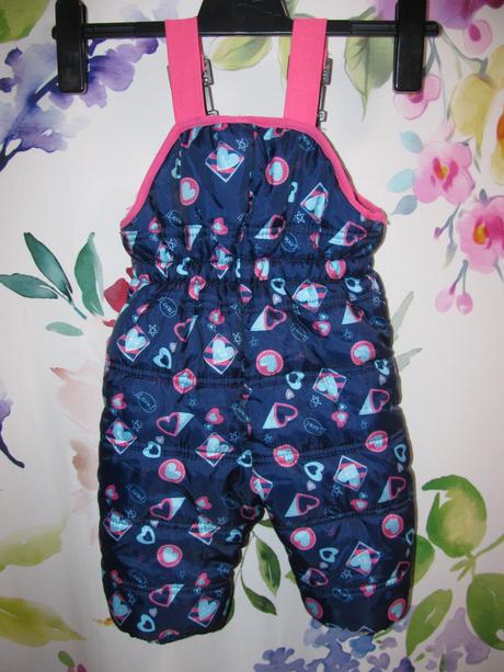 Dívčí modré oteplovačky se srdíčky, pepco,80