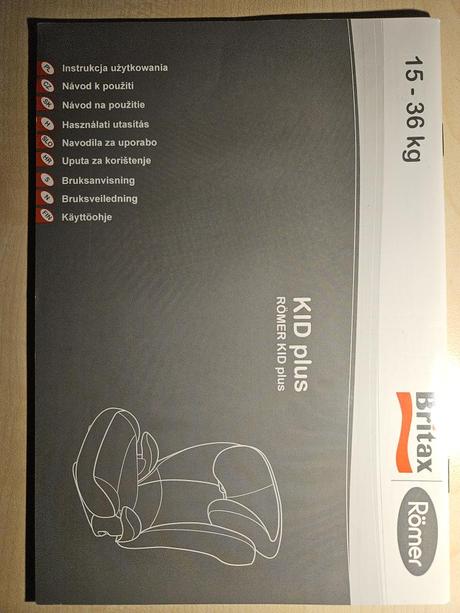 Autosedačka britax römer kid plus (15-36 kg), römer