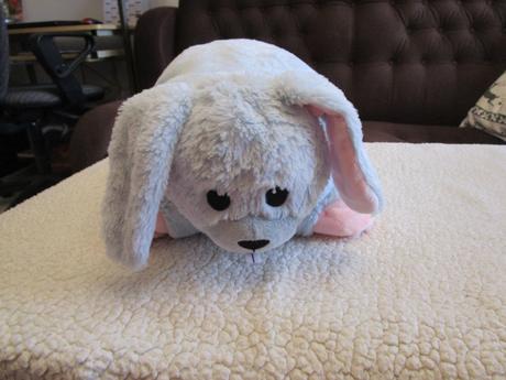 Heboučký plyšový králíček - polštářek 2v1,