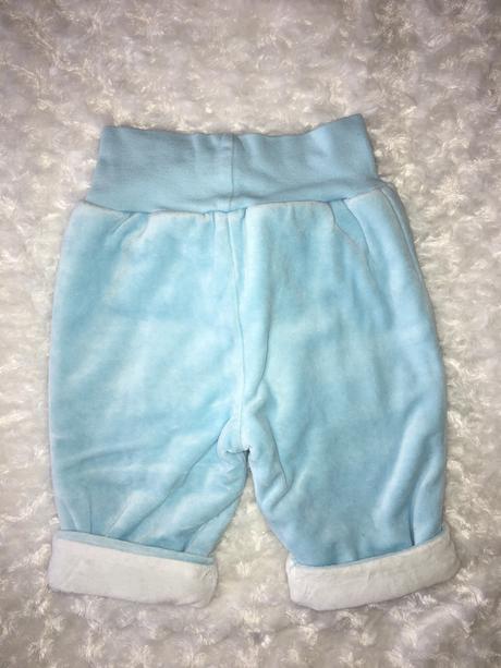 Modrý sametový oteplený komplet japitex, japitex,68