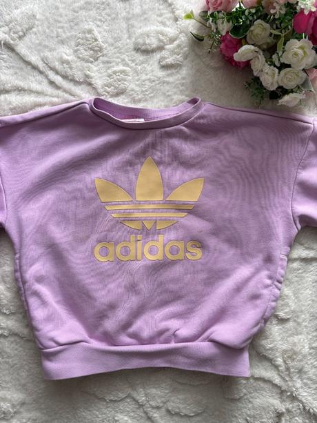 K1/ mikina šedofialova- v.4/5 let zn. adidas, adidas,110