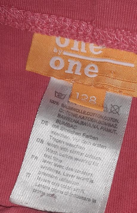 Růžová dívčí sukně s volány vel. 128, one by one,128