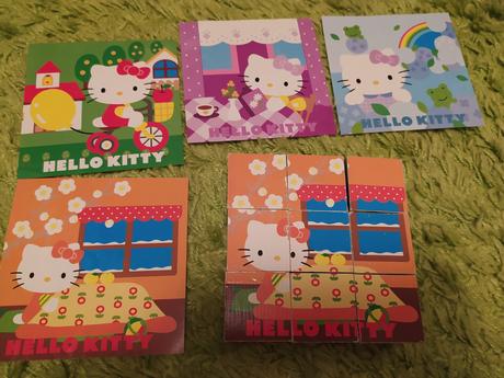 Dřevěné kostky hallo kitty, 