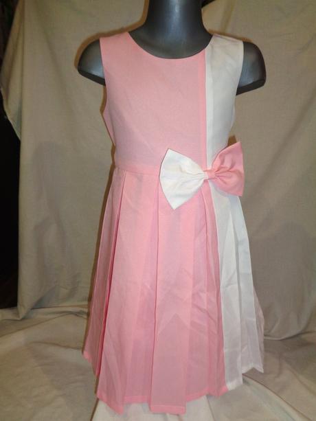 Luxusní bílorůžové skládané šaty, 122