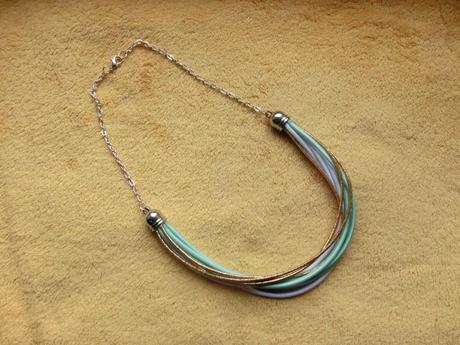 Tyrkysový mint náhrdelník nový nevhodný dárek,