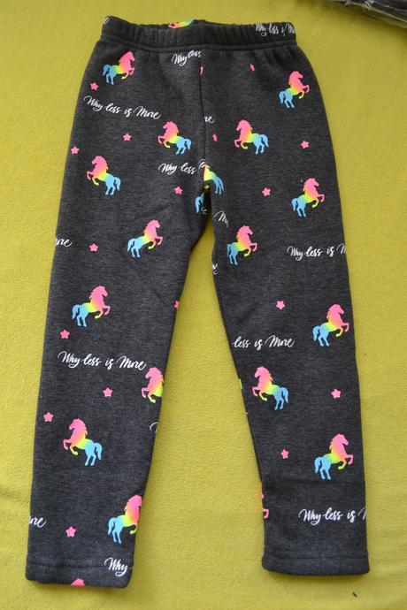 Jarní oteplené legíny ,110-116, 110 / 116