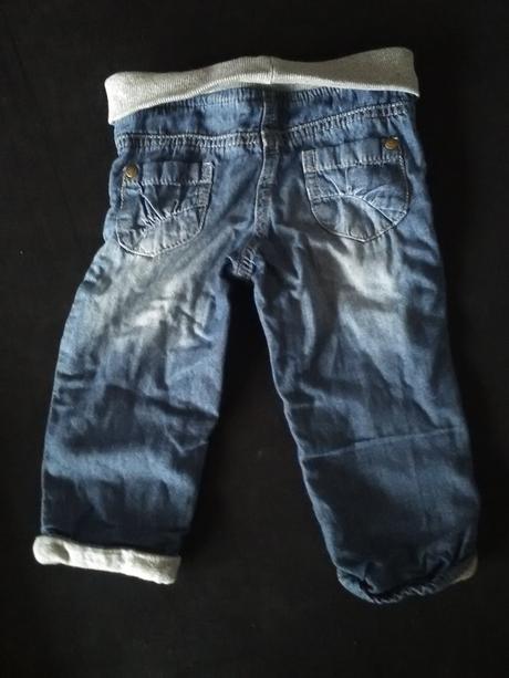 Vyteplené džíny, c&a,80