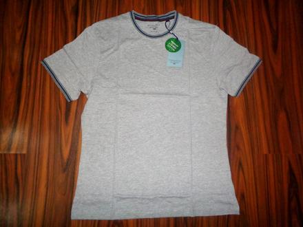 Luxusní šedé bavlněné tričko steel jelly, l / m