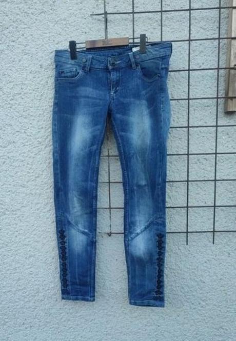 Džíny se šněrováním - vel.l-max.xl, terranova,l