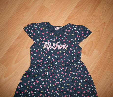 Bavlněné šaty se srdíčky, 140