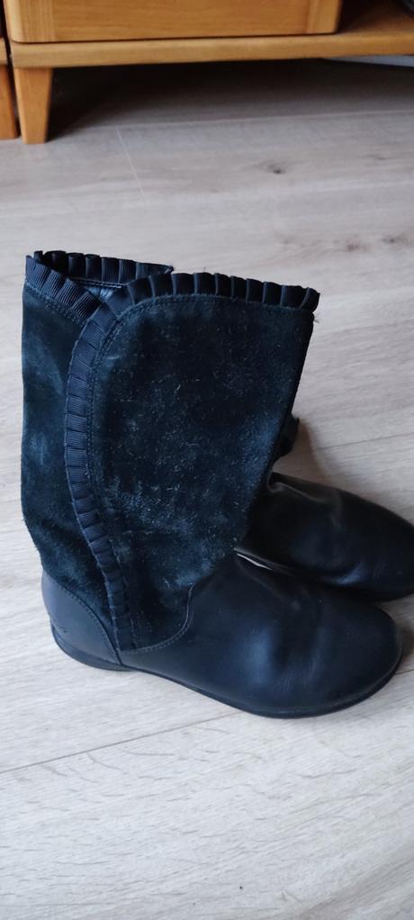 Nádherné kožené kozačky zn. clarks vel. 34, clarks,34