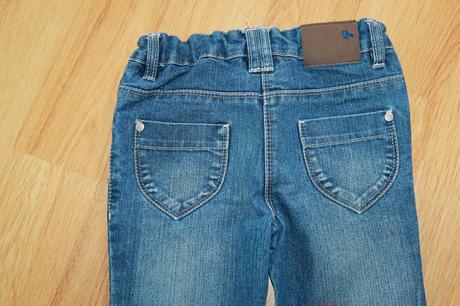 Džíny c&a palomino, modré, kapsy srdce, v. 104, c&a,104
