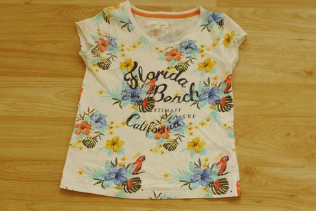 Florida beach-kvety h&m tricko vel.122/128, h&m,122