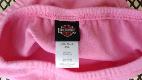 Šortky/svrchní kalhotky přes plenu harley davidson, 92