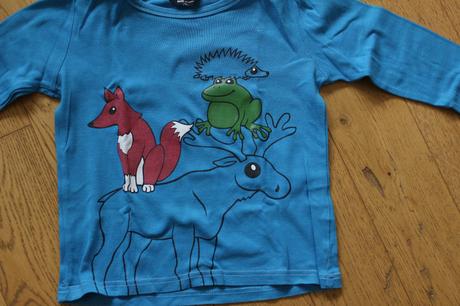 Modré triko, lindex,110