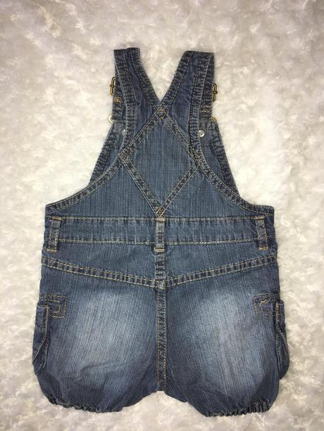 Modré riflové/džínové laclové kraťásky h&m, h&m,62