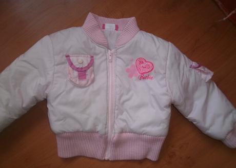 Přechodová bundabomber barbie vel. 116, barbie,116