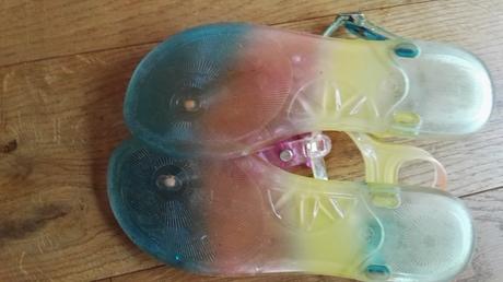 Gumové sandálky, žabky na zapínání, f&f,36