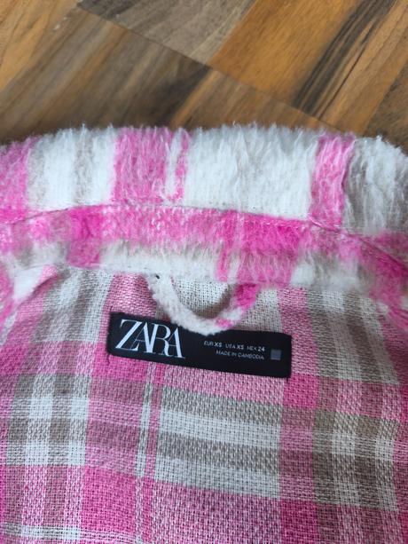 Podzimní kostkovaná bunda zara, zara,xs