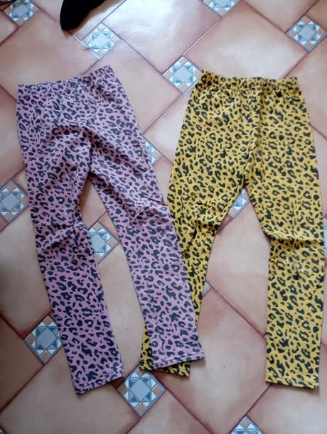 2x vyteplené legíny, 140