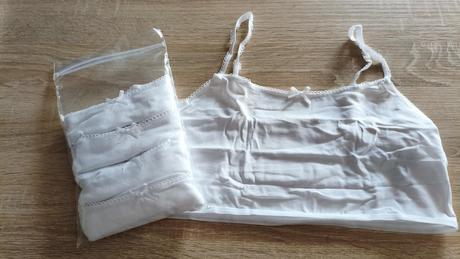 Croptop/ lambádová podprsenka dívčí 5x 158-164, george,158 / 164