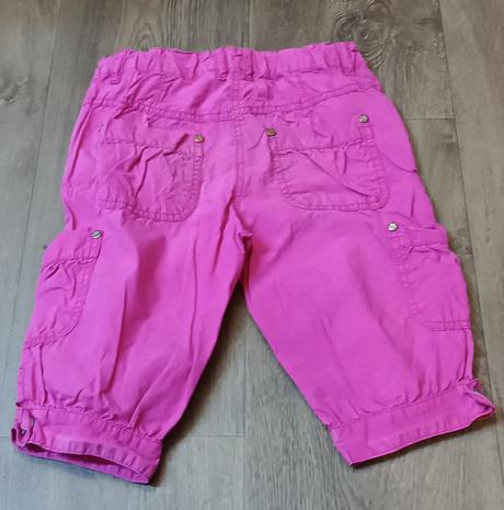 Dívčí plátěné 3/4 kalhoty,zn. lewro, vel. 116/122, lewro,116