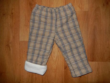 Teplé kárované kalhoty, coccodrillo,80