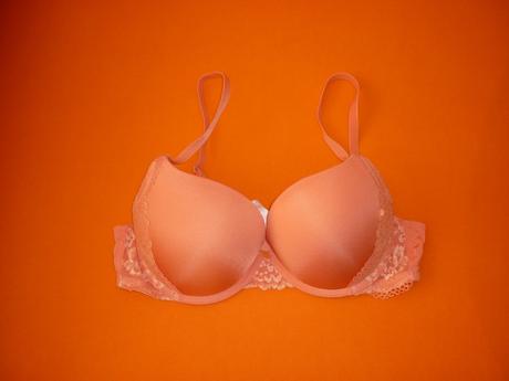 Lososová super push-up podprsenka dorina, 75b