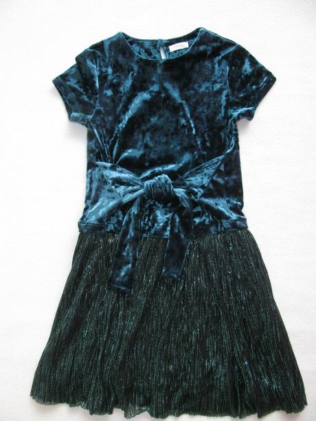 Elastické, tyrkysové dívčí šaty - next, next,116