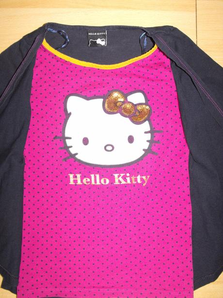 Tričko +svetrík hello kitty 2v1, sanrio,128